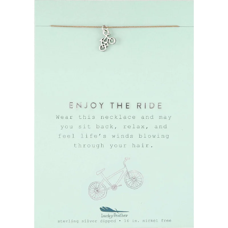 Don't Miss These Dazzling Jewelry Discounts Enjoy The Ride - Silver Bicycle Necklace Don't Miss These Dazzling Jewelry Discounts Enjoy The Ride - Silver Bicycle Necklace