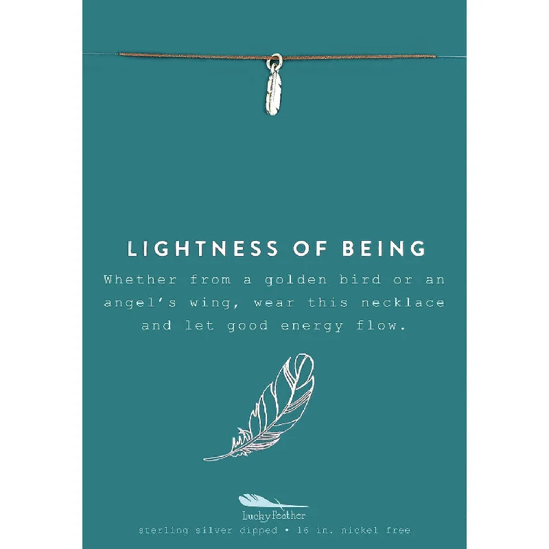 Limited-Time Offer On Elegant Jewelry Pieces Lightness of Being - Silver Feather Necklace Limited-Time Offer On Elegant Jewelry Pieces Lightness of Being - Silver Feather Necklace