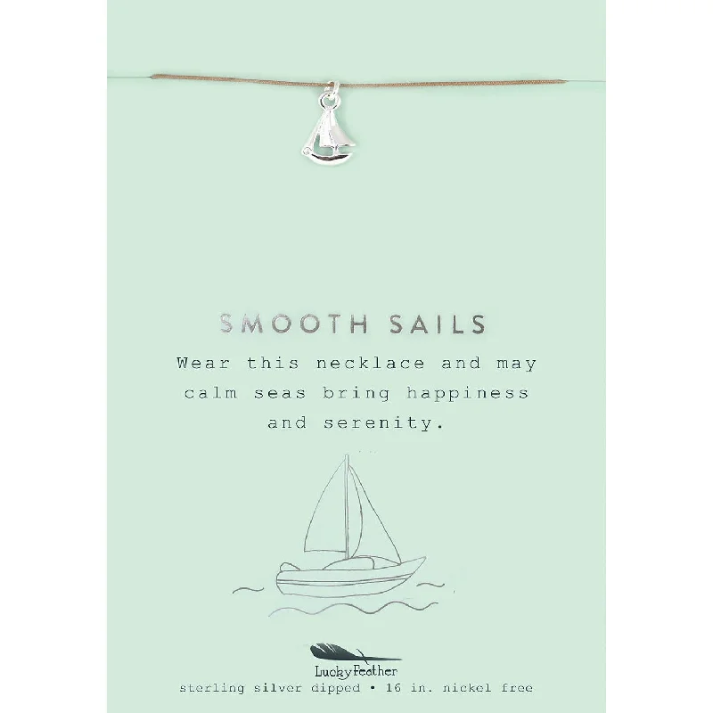 Sparkle On A Budget – Fine Jewelry For Less Smooth Sails - Silver Sailboat Necklace