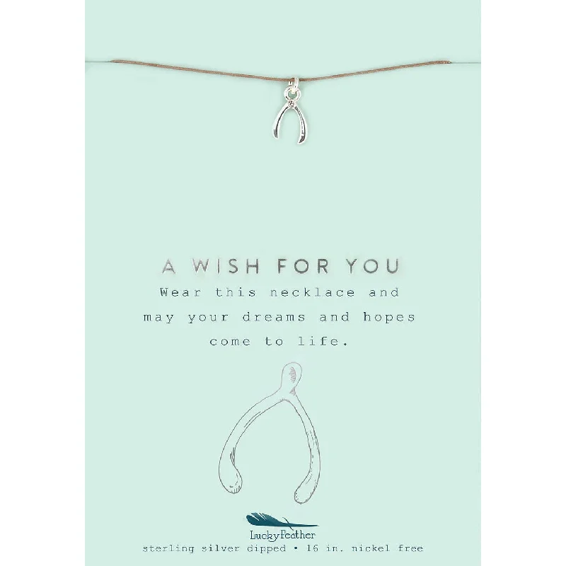 Don't Miss Out On Bestselling Jewelry At Special Prices A Wish For You - Silver Wishbone Necklace Don't Miss Out On Bestselling Jewelry At Special Prices A Wish For You - Silver Wishbone Necklace
