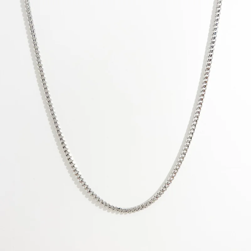 Seasonal Jewelry Clearance – Best Styles At The Lowest Prices Thin Curb Silver Chain (Unisex)