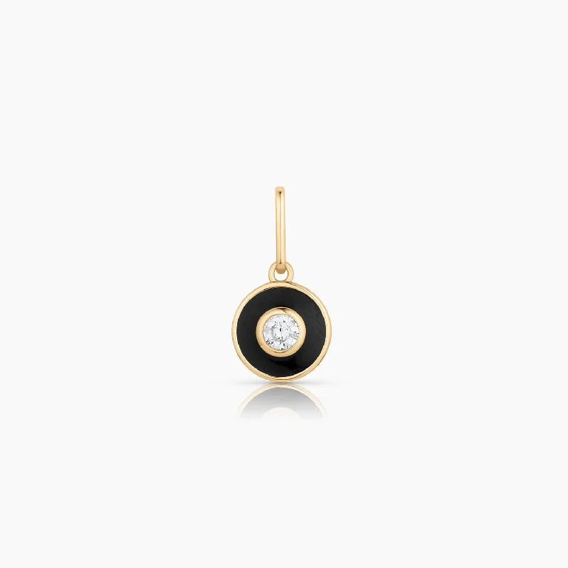 Premium Diamond Jewelry At Once-In-A-Lifetime Discounts Olivet Black Enamel Charm