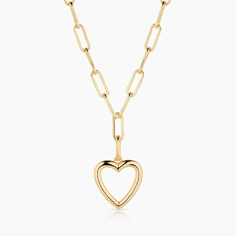 Last Chance To Shop High-End Jewelry At Markdown Prices Open Heart Link Necklace