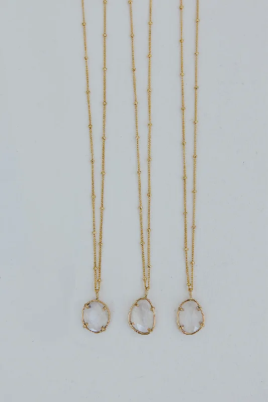 Elegant Jewelry, Exclusive Prices – Shop Now Prong Set Rose Cut Moonstone Necklace Elegant Jewelry, Exclusive Prices – Shop Now Prong Set Rose Cut Moonstone Necklace