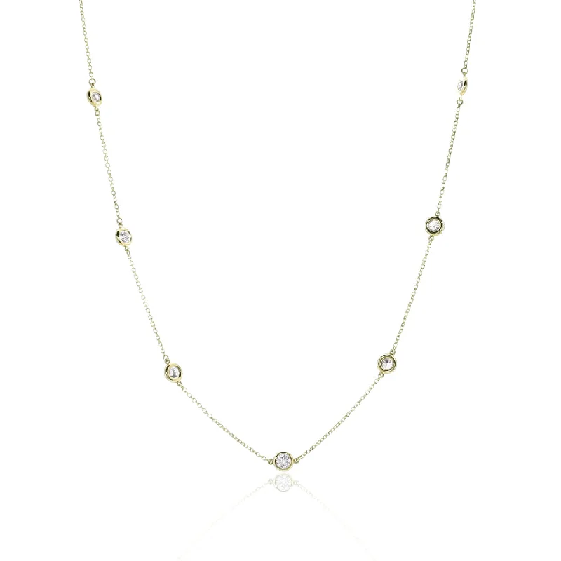 Jewelry Deals That Outshine The Rest Smyth Diamond Classics 14k Gold Diamonds by the Yard Necklace Jewelry Deals That Outshine The Rest Smyth Diamond Classics 14k Gold Diamonds by the Yard Necklace