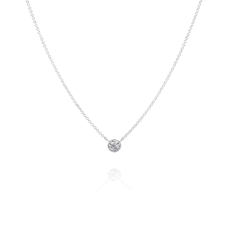 Huge Savings On Timeless Jewelry Collections Smyth Jewelers Sterling Silver 0.25-0.33ct Round Solitaire Diamond Bezel Pendant Huge Savings On Timeless Jewelry Collections Smyth Jewelers Sterling Silver 0.25-0.33ct Round Solitaire Diamond Bezel Pendant