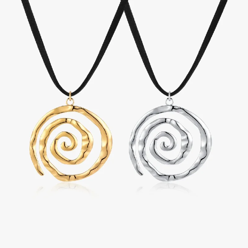 Discounted Luxury Jewelry – Shine Without The Splurge Spiral Adjustable Cord Necklace (Greek Inspired Collection) Discounted Luxury Jewelry – Shine Without The Splurge Spiral Adjustable Cord Necklace (Greek Inspired Collection)