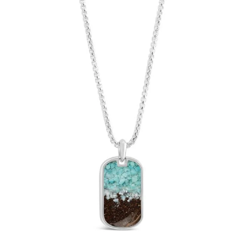 Limited-Stock Jewelry Sale – Once It's Gone, It's Gone Dune Sterling Silver 20" Ocean Turquoise Gradient Travel Tag Necklace Limited-Stock Jewelry Sale – Once It's Gone, It's Gone Dune Sterling Silver 20" Ocean Turquoise Gradient Travel Tag Necklace