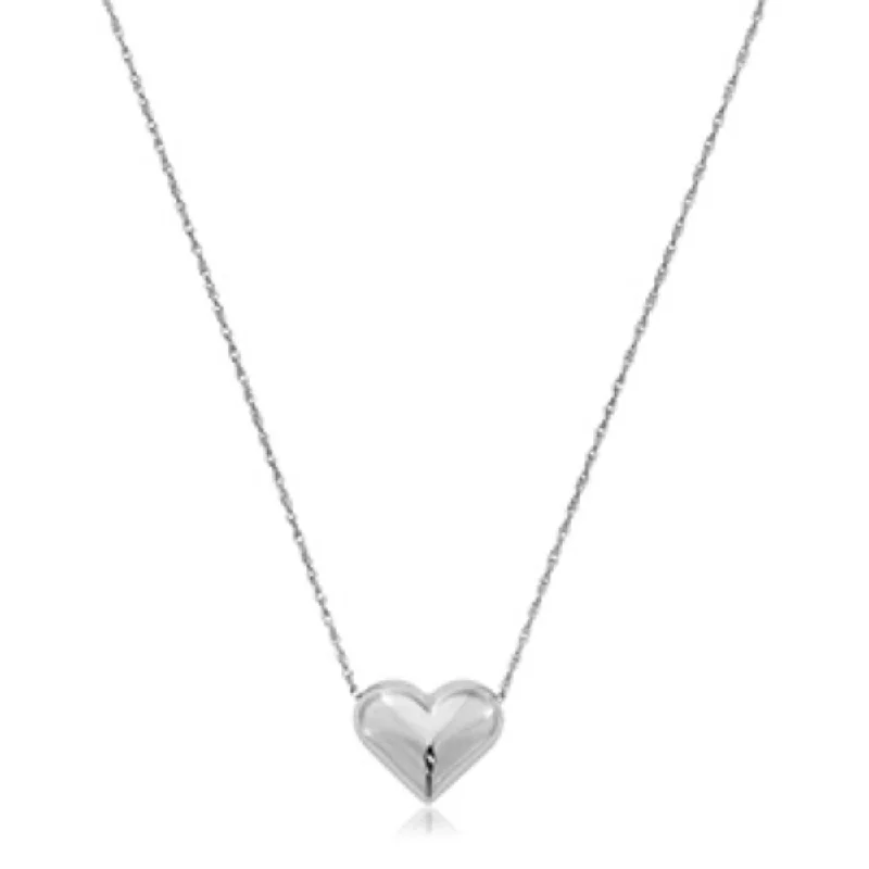 Exclusive Jewelry Sale – Shine For Less Sterling Silver Puffed Heart Pendant Necklace Exclusive Jewelry Sale – Shine For Less Sterling Silver Puffed Heart Pendant Necklace