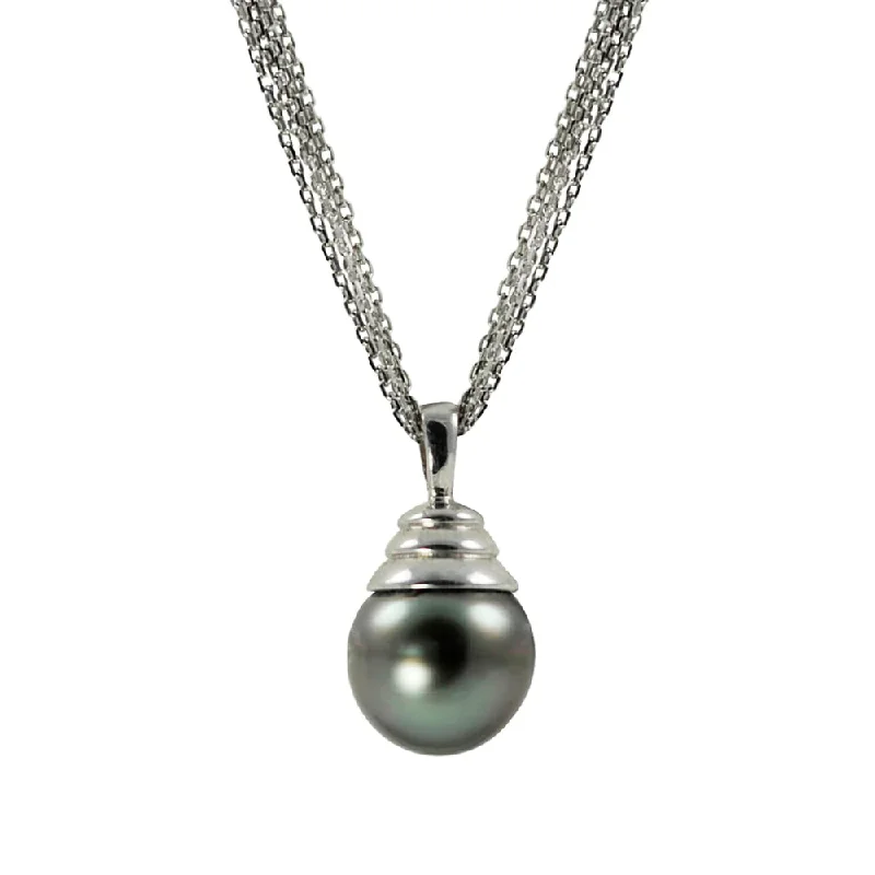 Make Every Moment Shine – Jewelry Discounts Available Sterling Silver Triple Chain Tahitian Pearl Pendant Make Every Moment Shine – Jewelry Discounts Available Sterling Silver Triple Chain Tahitian Pearl Pendant