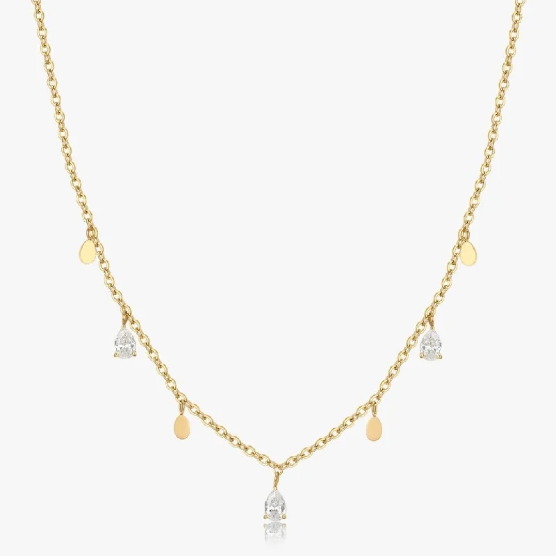 Affordable Luxury Jewelry For Every Occasion Tear Drops Necklace in Gold
