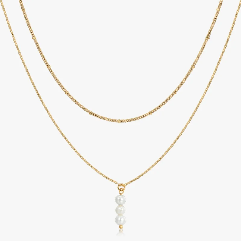 Everyday Jewelry Essentials Now On Sale Two Layer Pearl Necklace