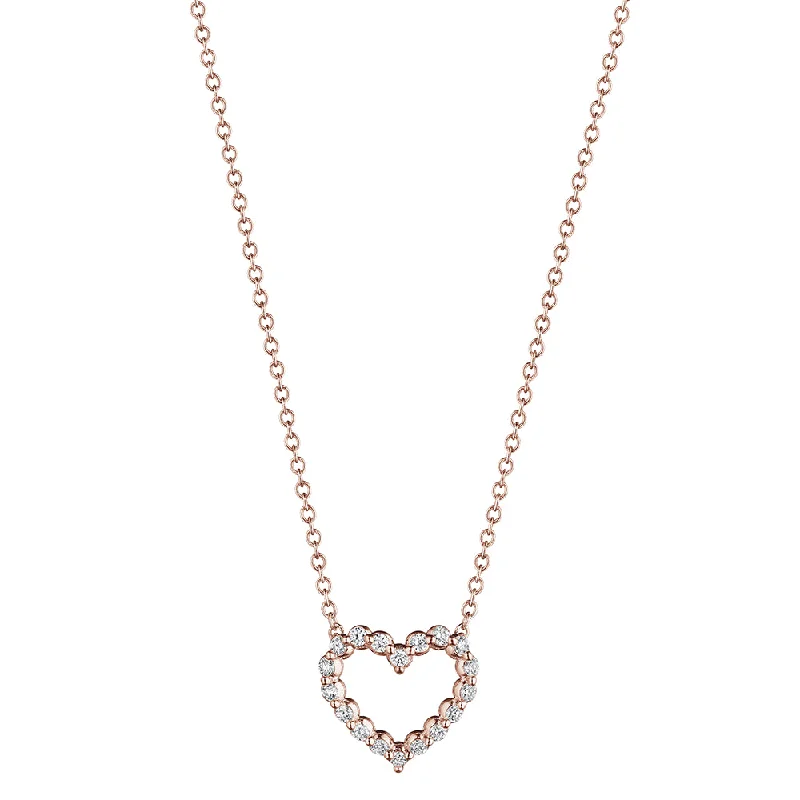 Discounted Jewelry For A Glamorous Look Verragio 18k Diamond Open Heart Pendant