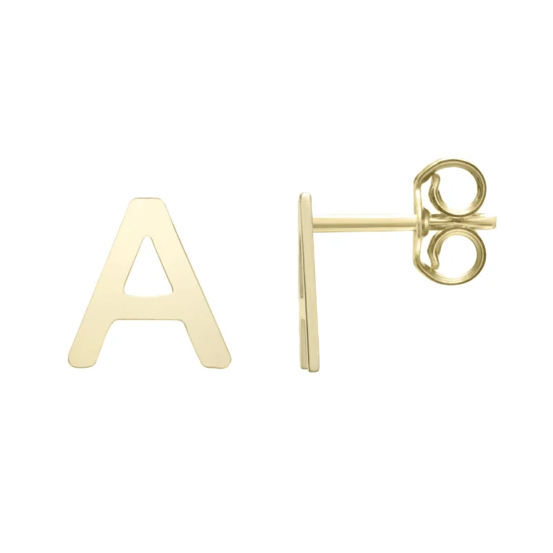 Flash Sale On Exquisite Jewelry – Don't Miss Out Gold Initial Stud Earring - 14kt