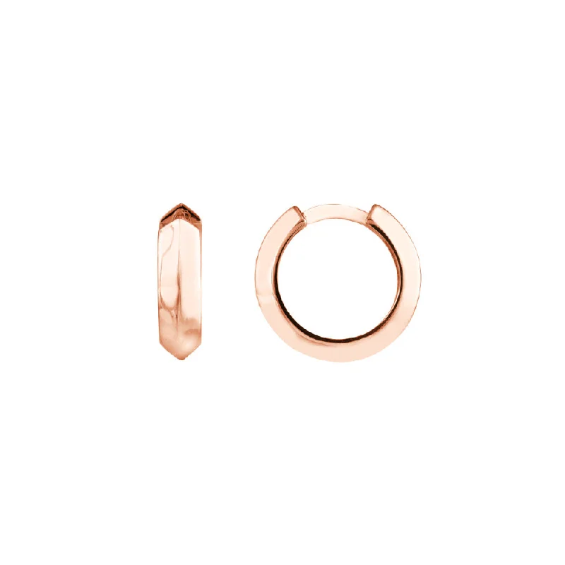 Flash Sale On Exquisite Jewelry – Don't Miss Out 14k Knife Edge Hoop Earrings