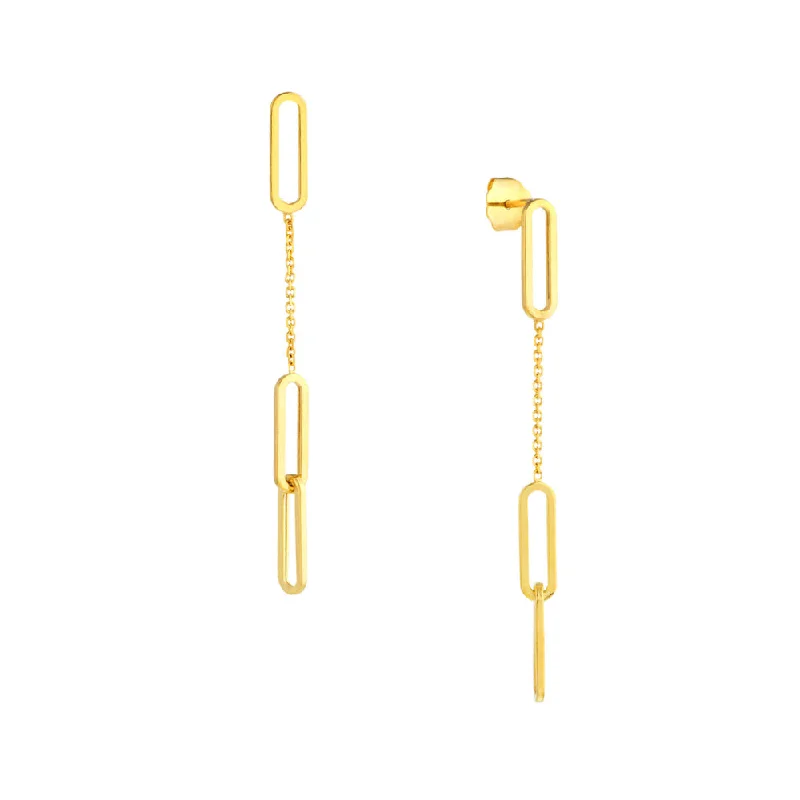 Exclusive Online Jewelry Sale – Don't Wait 14Y Paper Clip Dangle Earrings