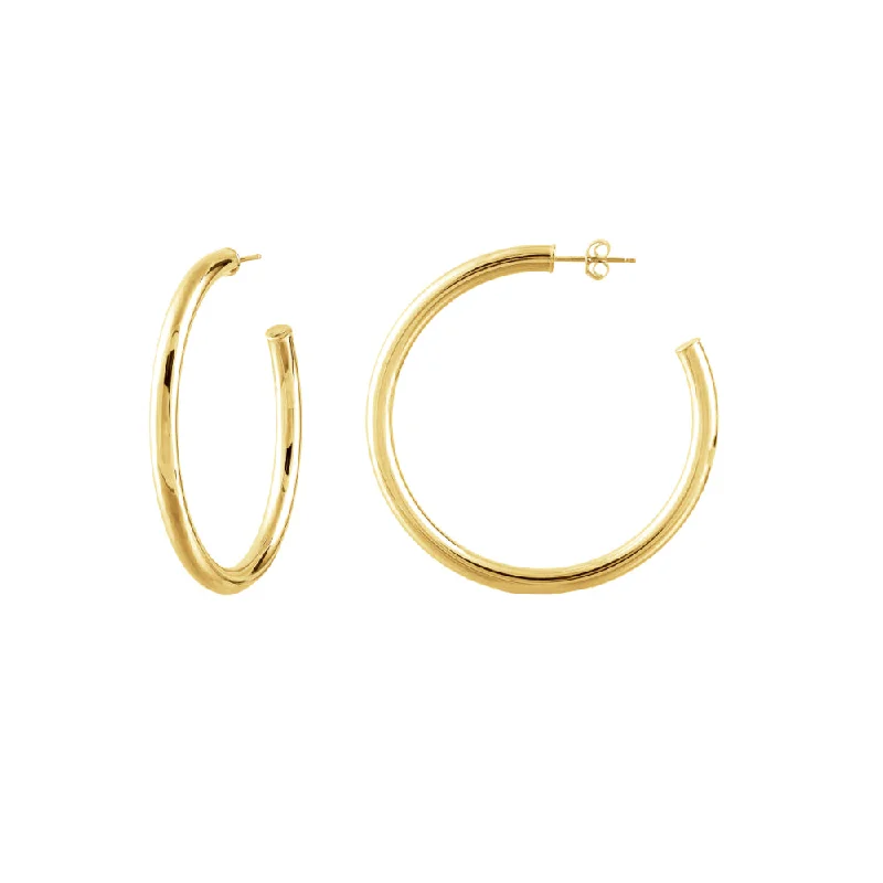 Stunning Statement Jewelry, Unbeatable Discounts 14k Polished Hoop Post Earrings
