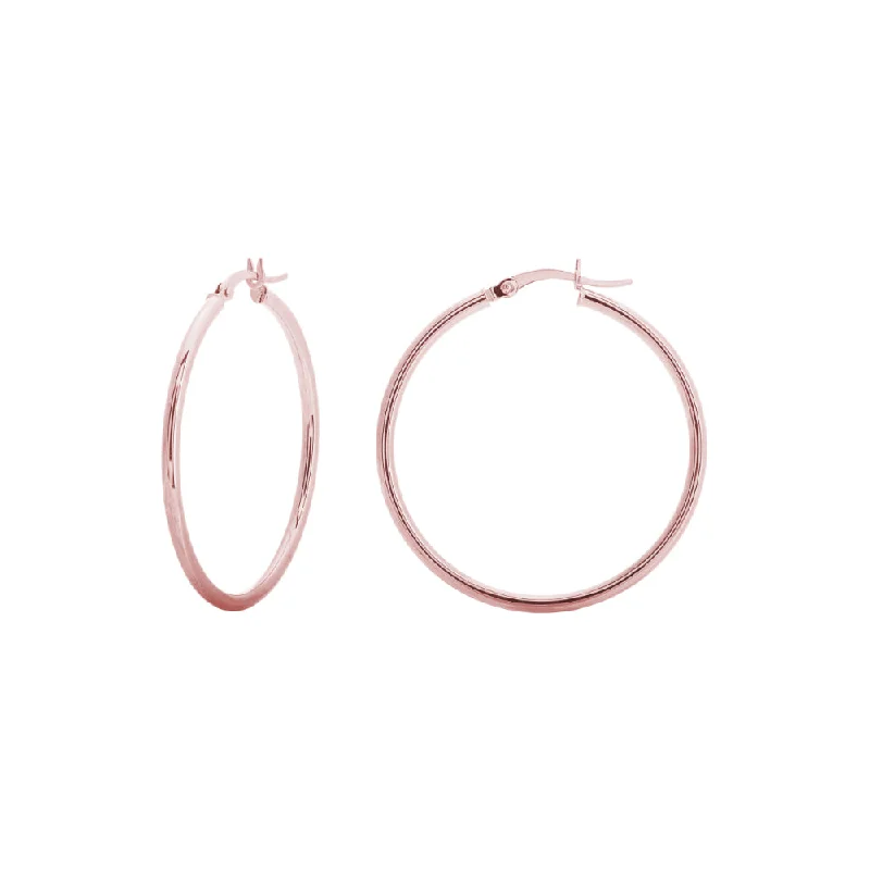 Trending Jewelry Now Available At Exclusive Prices 14k Rose Gold Hoop Earrings