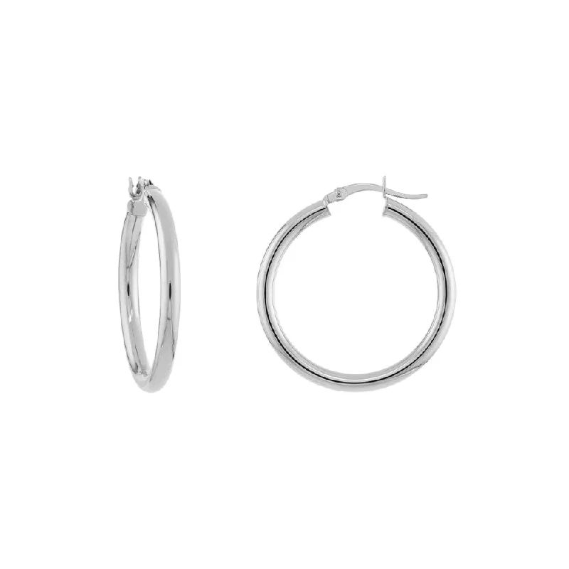 Make Your Outfit Shine With Discounted Jewelry 14k White Gold Hoop Earrings