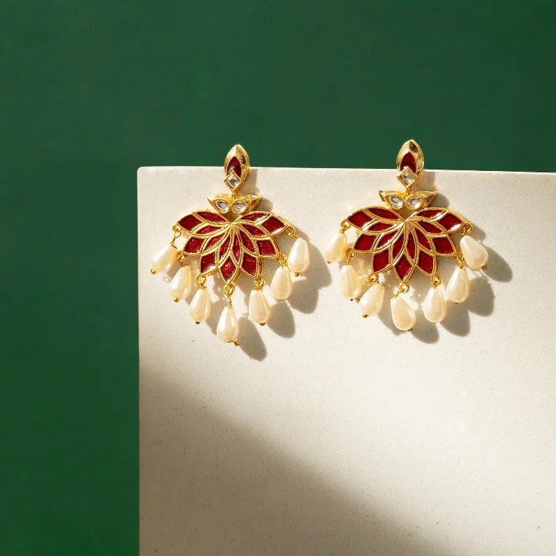 High-End Sparkle, Low-End Prices – Shop Now Baby Doll Maroon Truck Art Earrings