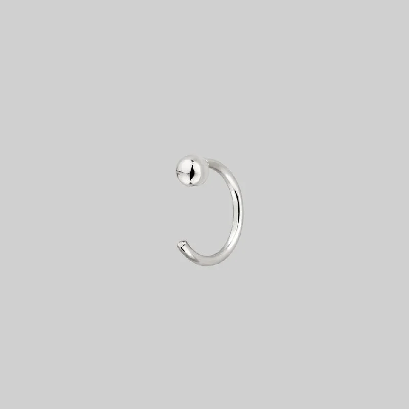 Luxury Jewelry At Budget-Friendly Prices – Grab Yours Now Ball Huggie Hoop Earrings - Silver Luxury Jewelry At Budget-Friendly Prices – Grab Yours Now Ball Huggie Hoop Earrings - Silver