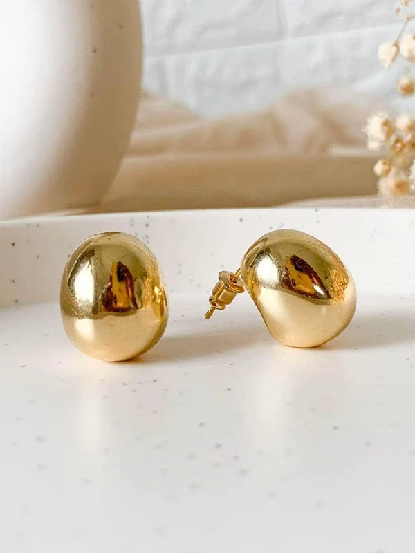 The Jewelry Sale You've Been Waiting For Is Here C Shaped Stud Earrings Gold