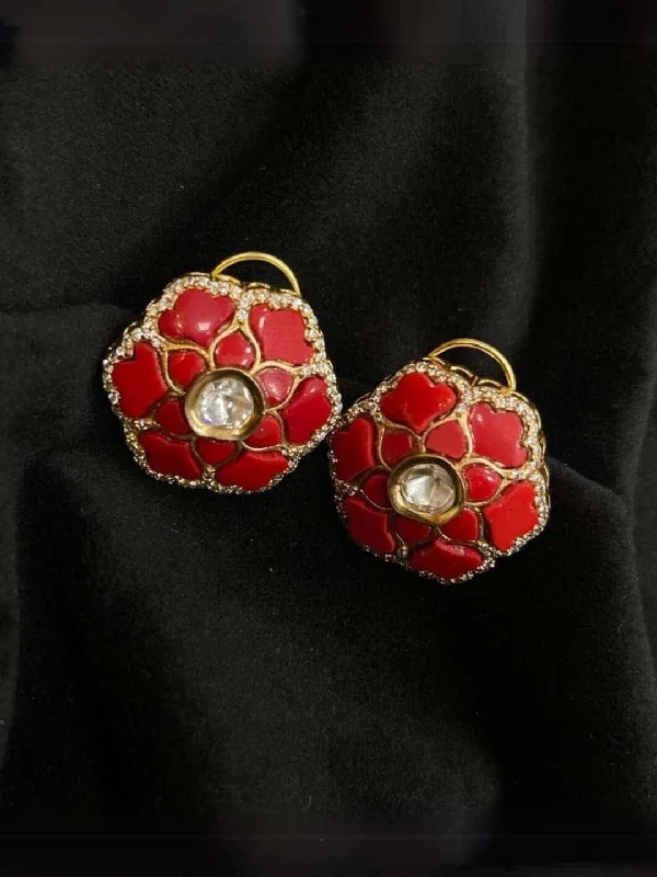Elegant Jewelry At Unbeatable Prices – Shop Today Designer Polki Stud Earrings