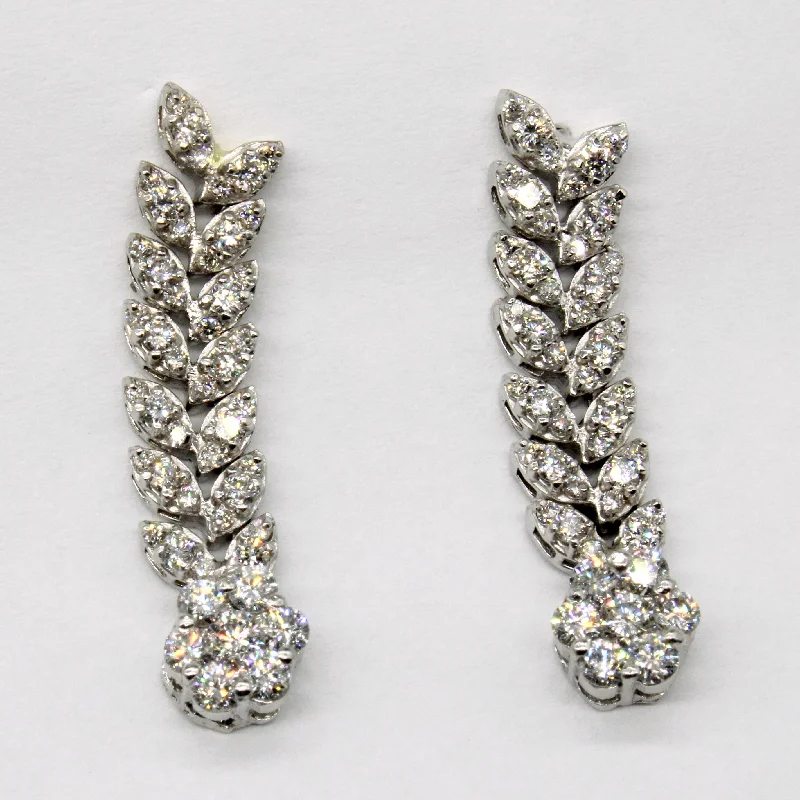 Jewelry Clearance Event – Last Chance For Stunning Deals Diamond Drop Earrings | 1.32ctw |