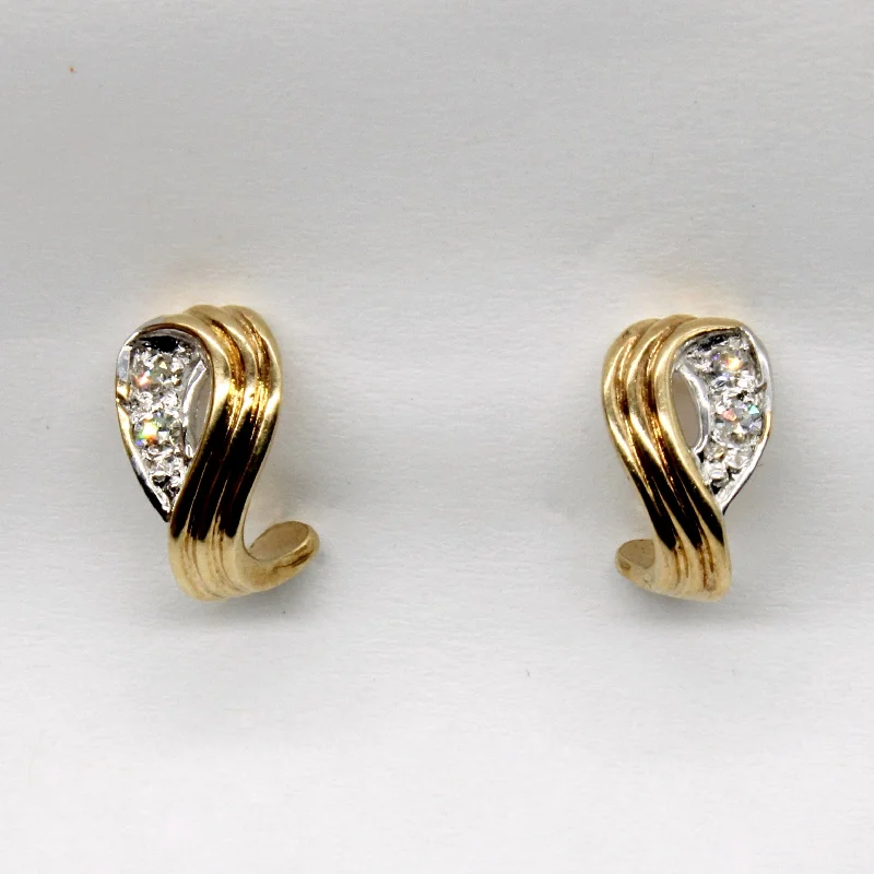 Stunning Statement Jewelry, Unbeatable Discounts 10k Gold and Diamond Earrings | 0.06ctw | Stunning Statement Jewelry, Unbeatable Discounts 10k Gold and Diamond Earrings | 0.06ctw |
