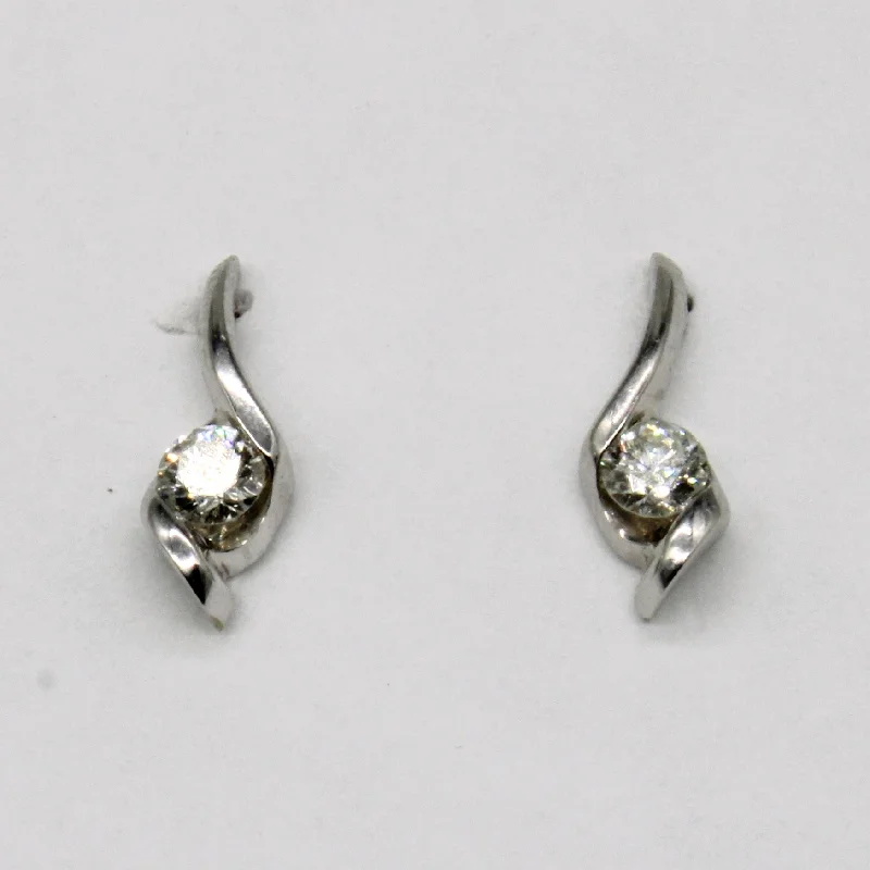 Limited Stock On Premium Jewelry At Low Prices 14k White Gold Diamond Earrings | 0.16ctw | Limited Stock On Premium Jewelry At Low Prices 14k White Gold Diamond Earrings | 0.16ctw |