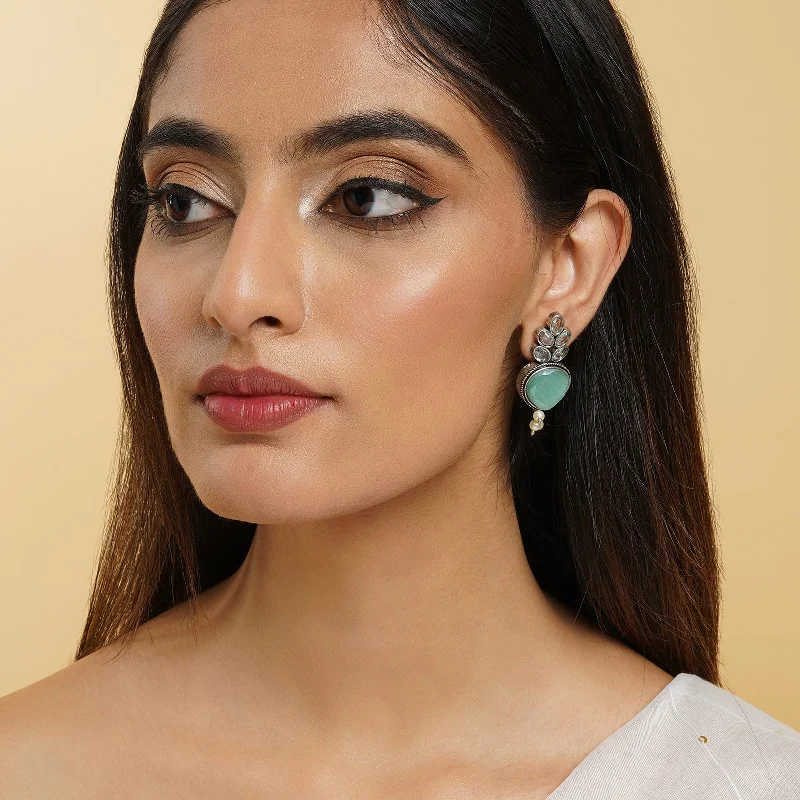 Versatile Layering Jewelry For Effortless Chic Teejh Whispering Sea Green Silver Earrings Versatile Layering Jewelry For Effortless Chic Teejh Whispering Sea Green Silver Earrings