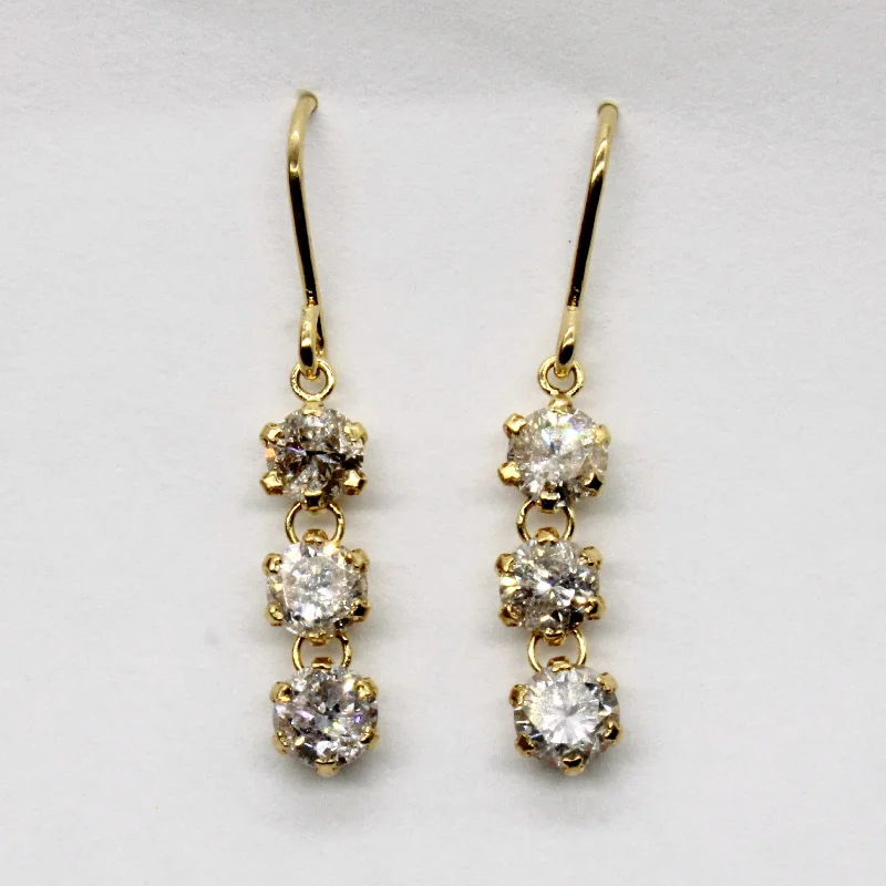 Limited-Stock Jewelry Clearance – Grab Your Favorites Now Drop Diamond Fishhook Earrings | 0.92ctw | Limited-Stock Jewelry Clearance – Grab Your Favorites Now Drop Diamond Fishhook Earrings | 0.92ctw |