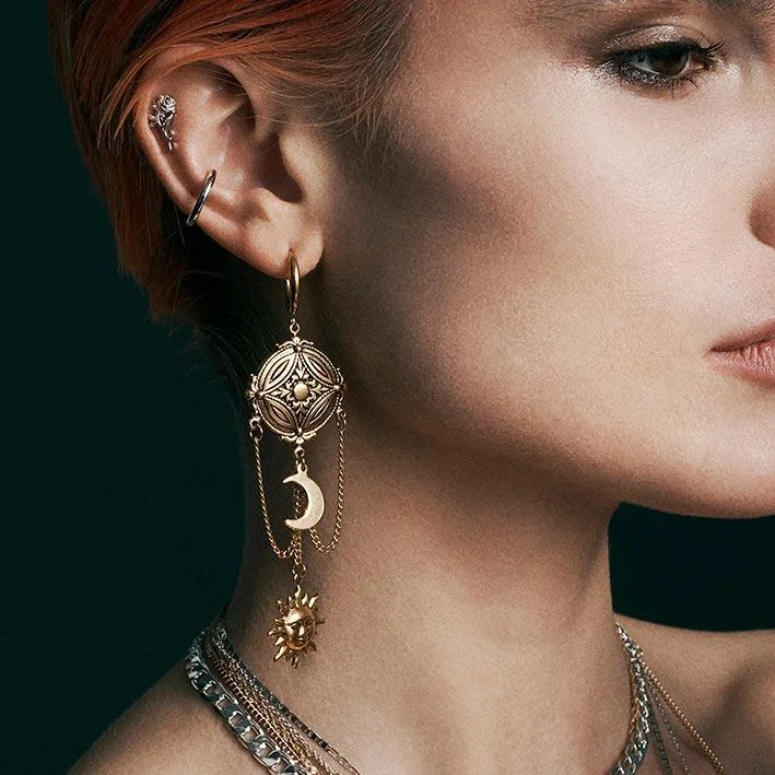 Trending Jewelry Styles Now At Limited-Time Discounts EQUINOX. Celestial Path Chain Hoop Earrings - Gold Trending Jewelry Styles Now At Limited-Time Discounts EQUINOX. Celestial Path Chain Hoop Earrings - Gold