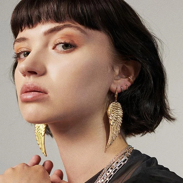 Jewelry Deals That Sparkle – Shop Today FALLEN SAINT. Angel Wing Hoop Earrings - Gold Jewelry Deals That Sparkle – Shop Today FALLEN SAINT. Angel Wing Hoop Earrings - Gold
