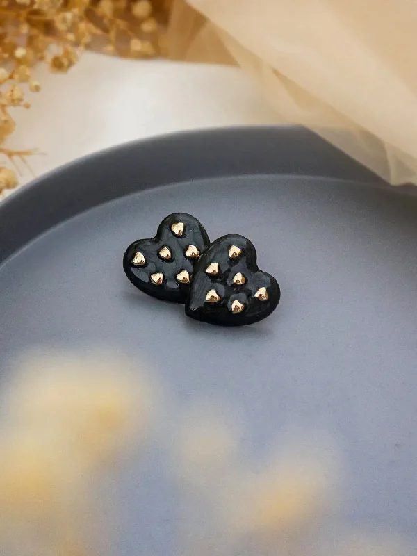 Affordable Glamour – Premium Jewelry For Less Fashion Heart Stud Earrings
