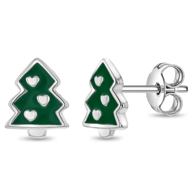 Timeless Jewelry At Special Discount Rates Festive Christmas Tree Girls Earrings