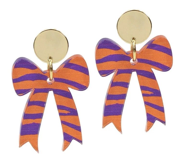 Limited-Time Jewelry Sale – Don't Miss Out On Dazzling Discounts Gameday Bow Earring - Tiger Limited-Time Jewelry Sale – Don't Miss Out On Dazzling Discounts Gameday Bow Earring - Tiger