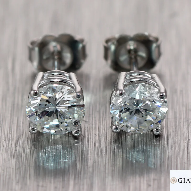 Exclusive Jewelry Bundles At Discounted Rates GIA 1.72ct Round Brilliant G SI1 Diamond 14k White Gold Stud Earrings Exclusive Jewelry Bundles At Discounted Rates GIA 1.72ct Round Brilliant G SI1 Diamond 14k White Gold Stud Earrings