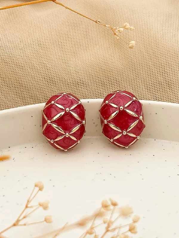 Shine Bright With Our Special Jewelry Promotions Gold Plated Oval Shaped Stud Earrings Shine Bright With Our Special Jewelry Promotions Gold Plated Oval Shaped Stud Earrings