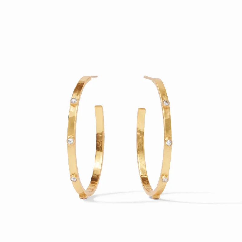 Limited-Time Jewelry Sale – Don't Miss Out On Dazzling Discounts Julie Vos Crescent Stone Hoop in Cubic Zirconia