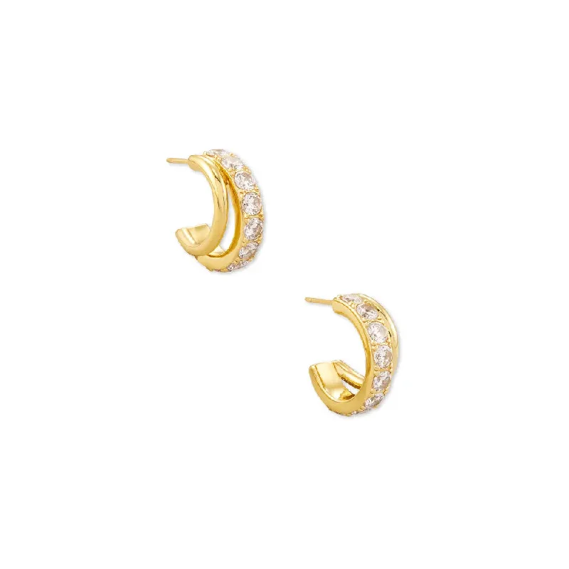 Don't Miss Out On Jaw-Dropping Jewelry Discounts Kendra Scott Livy Huggie Hoop Earrings in White Crystal Don't Miss Out On Jaw-Dropping Jewelry Discounts Kendra Scott Livy Huggie Hoop Earrings in White Crystal