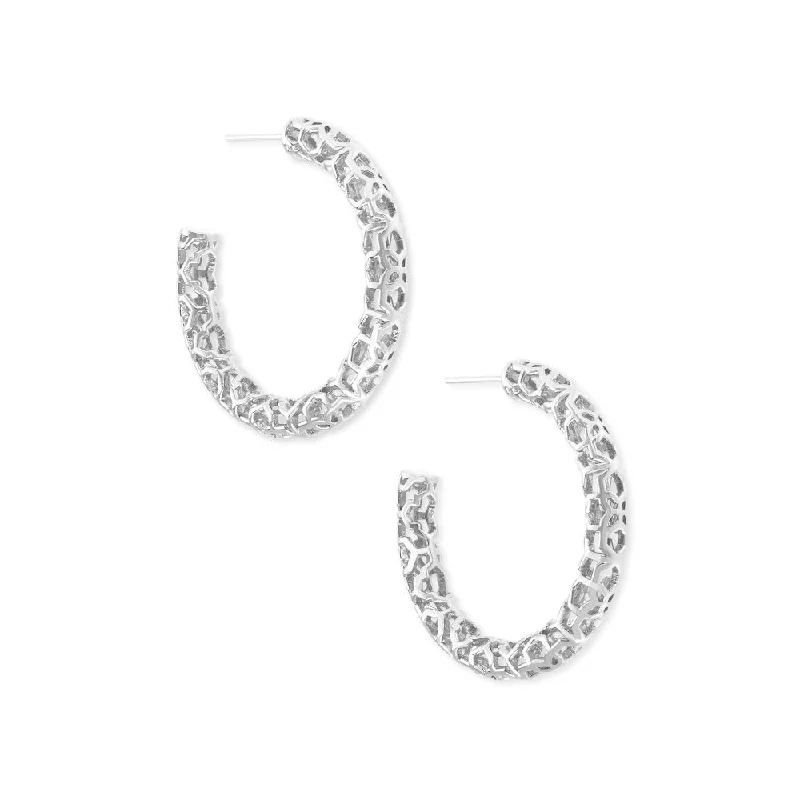 Grab Stylish Jewelry Before The Sale Ends Kendra Scott Maggie Small Hoop Earrings in Filigree Grab Stylish Jewelry Before The Sale Ends Kendra Scott Maggie Small Hoop Earrings in Filigree