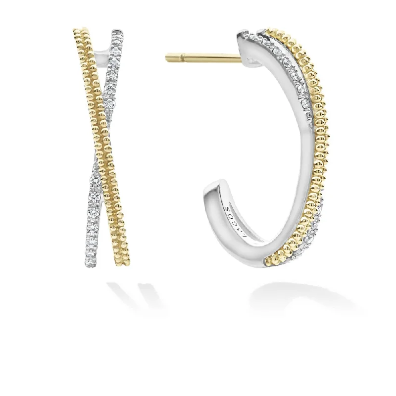 Limited-Time Jewelry Sale – Elegant Styles At Less Lagos Caviar Lux Thin X Diamond Hoop Earrings Limited-Time Jewelry Sale – Elegant Styles At Less Lagos Caviar Lux Thin X Diamond Hoop Earrings