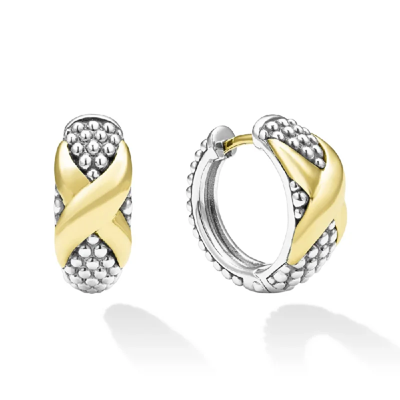 Flash Sale On Stunning Jewelry – Don't Miss Out Lagos Embrace Two-Tone X Huggie Earrings Flash Sale On Stunning Jewelry – Don't Miss Out Lagos Embrace Two-Tone X Huggie Earrings