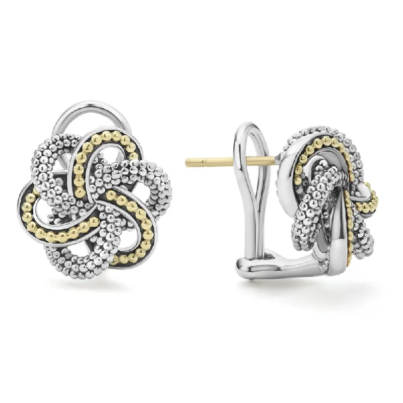 Affordable Luxury Jewelry For Every Occasion Lagos Two-Tone Love Knot Earrings