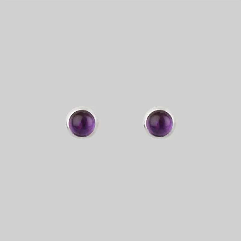 High-End Sparkle, Low-End Prices – Shop Now MAGICK. Amethyst Earrings  - 4mm