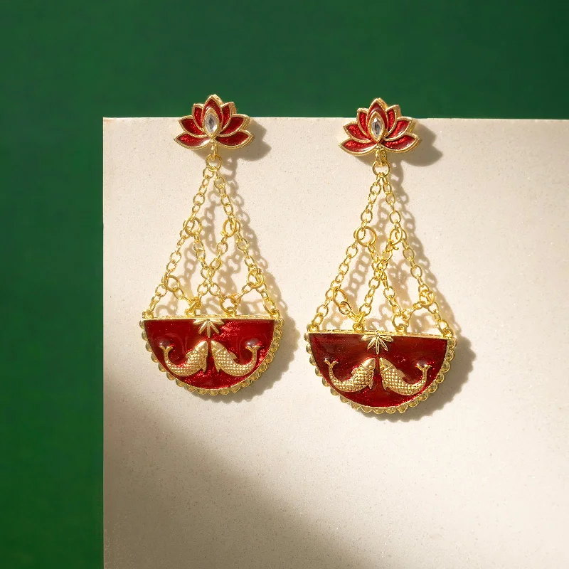 Bestselling Jewelry Now On Sale – Elevate Your Look Manmarziyan Maroon Truck Art Earrings Bestselling Jewelry Now On Sale – Elevate Your Look Manmarziyan Maroon Truck Art Earrings