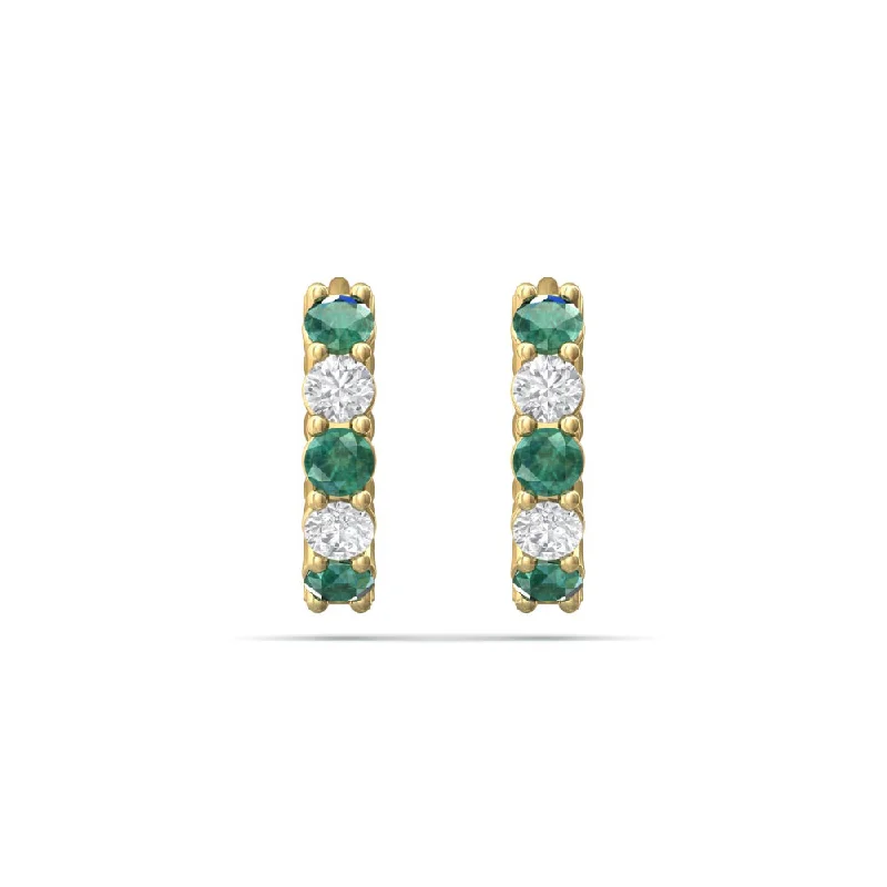 Grab Your Favorite Jewelry At The Lowest Prices Martin Flyer 14k Diamond & Emerald Hoop Earrings Grab Your Favorite Jewelry At The Lowest Prices Martin Flyer 14k Diamond & Emerald Hoop Earrings