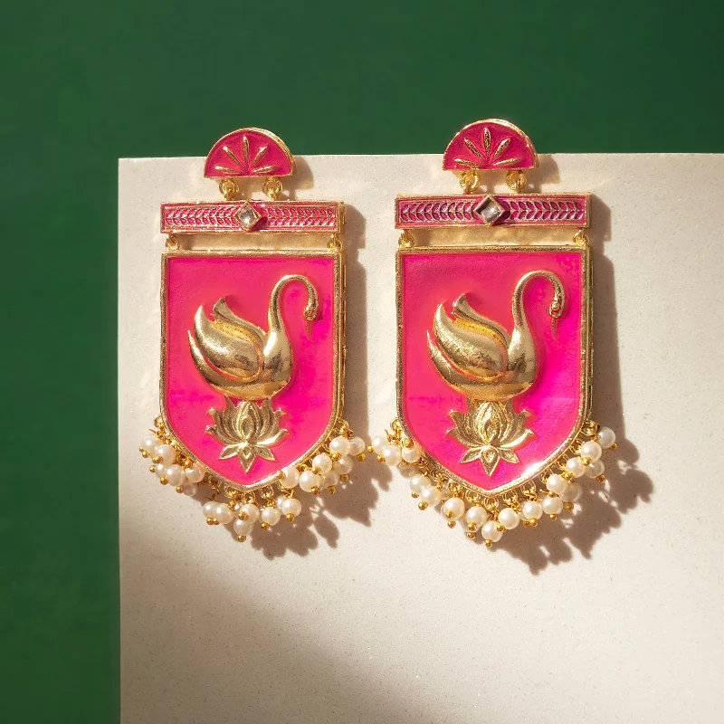 Seasonal Jewelry Sale – Upgrade Your Style Today Mehbooba Fuschia Pink Trunk Art Earrings Seasonal Jewelry Sale – Upgrade Your Style Today Mehbooba Fuschia Pink Trunk Art Earrings