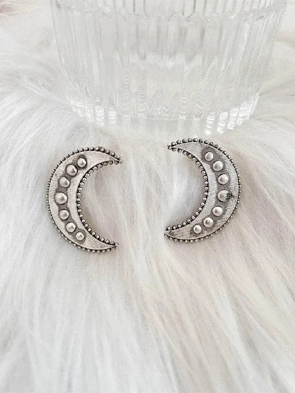 Flash Sale On Stunning Jewelry – Limited Stock Available Moon Design Stud Earrings